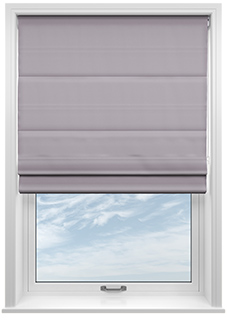 Menton, Pearl Violet - Roman Blind